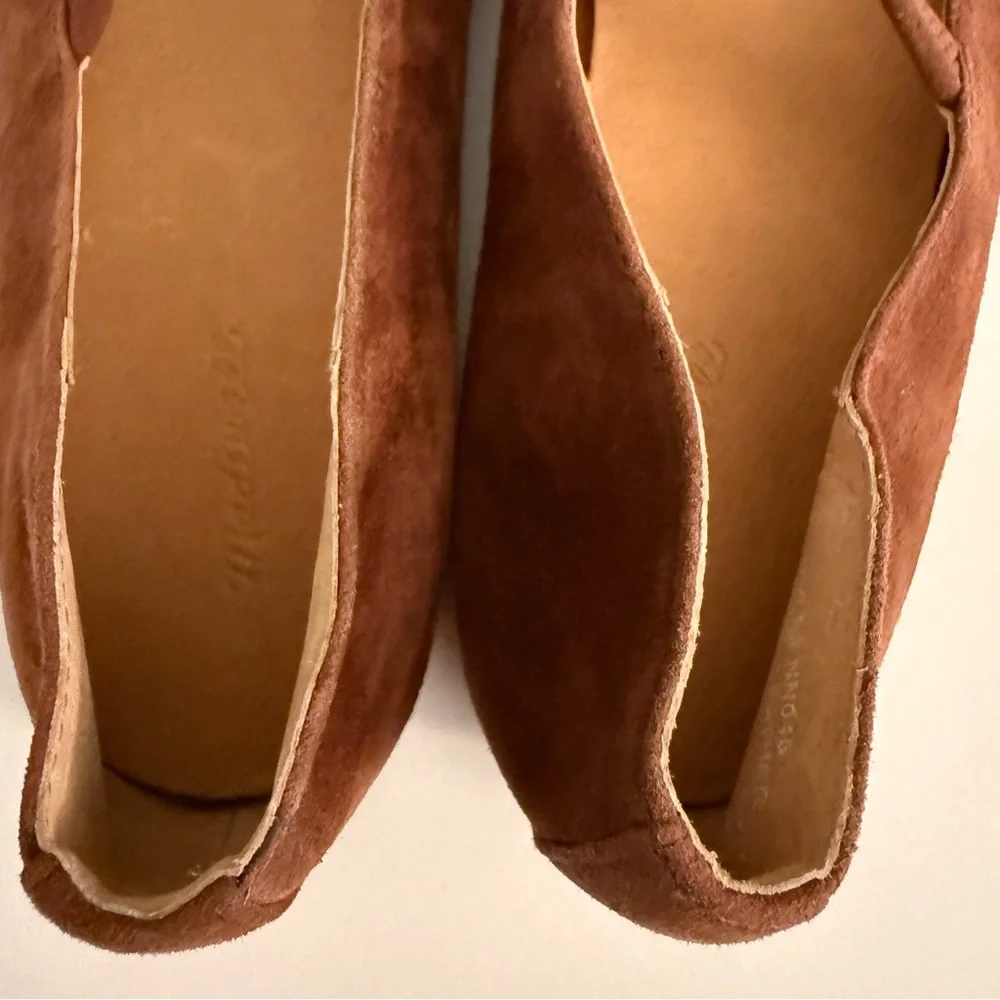 NWOT Madewell The Greta Ballet Flat in Suede - Soft Mahogany - size 8 - NN046 - Picture 9 of 12